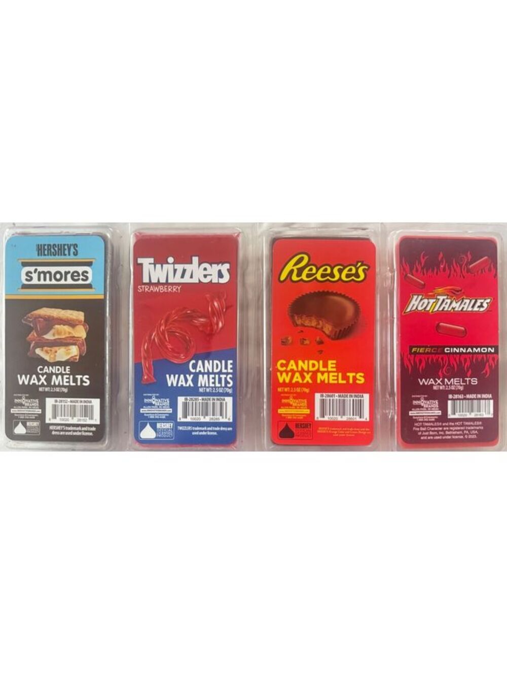 HERSHEYS Retired Scented Wax Melt Set of 4 TWIZZLERS REESES SMORES HOT TAMALES